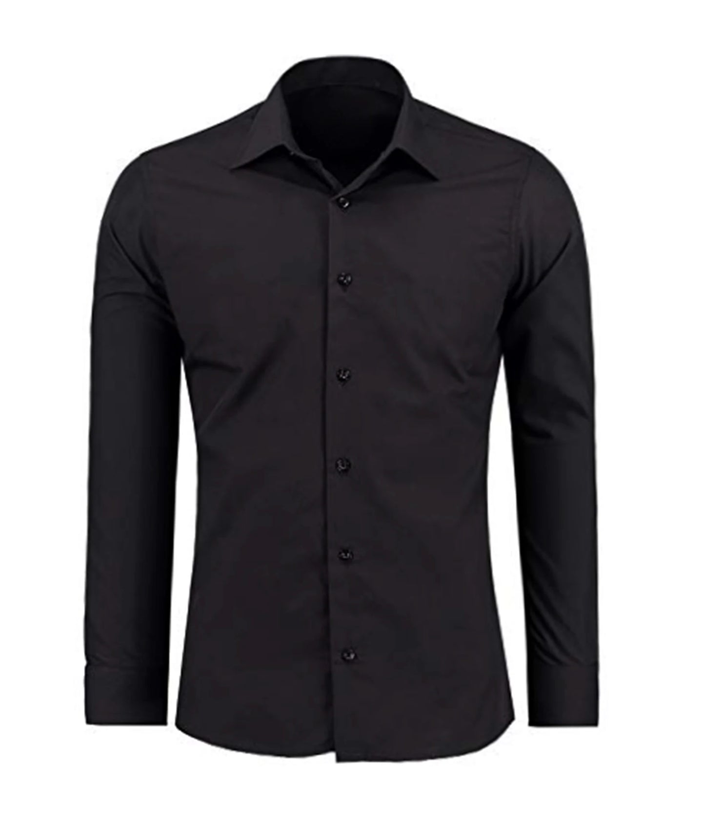 Men's Color-Block Slim Fit Business Shirt