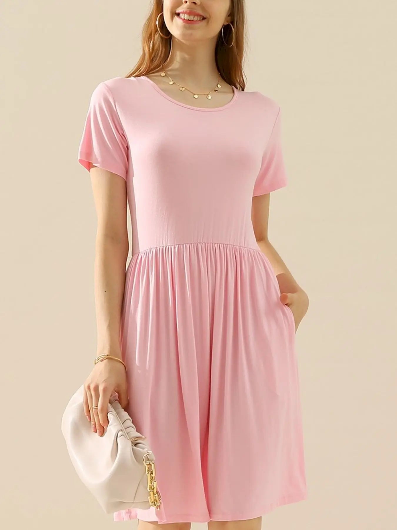 Women's Casual Dress With Pockets