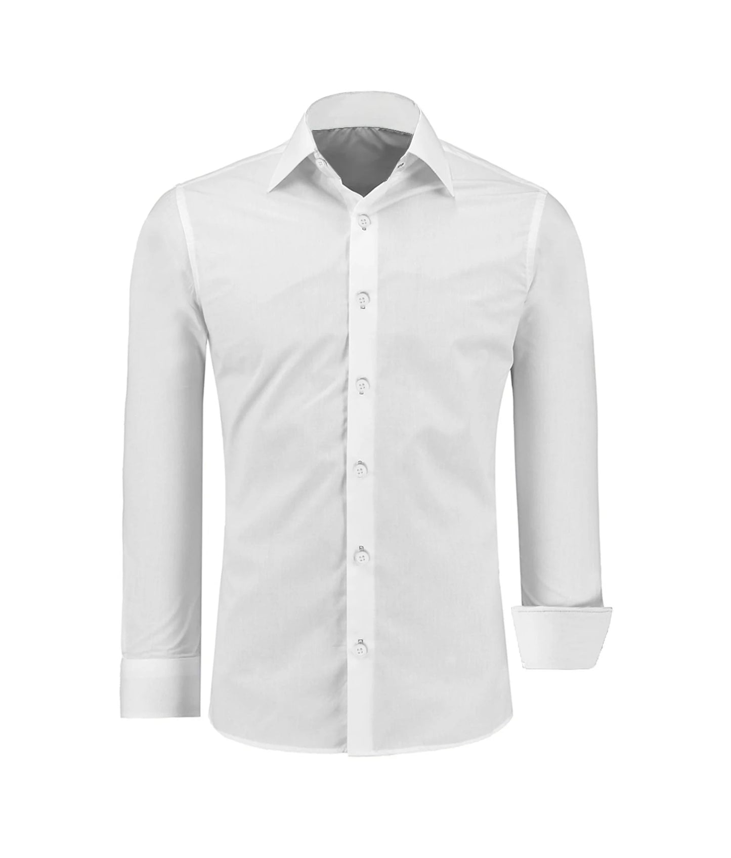 Men's Color-Block Slim Fit Business Shirt