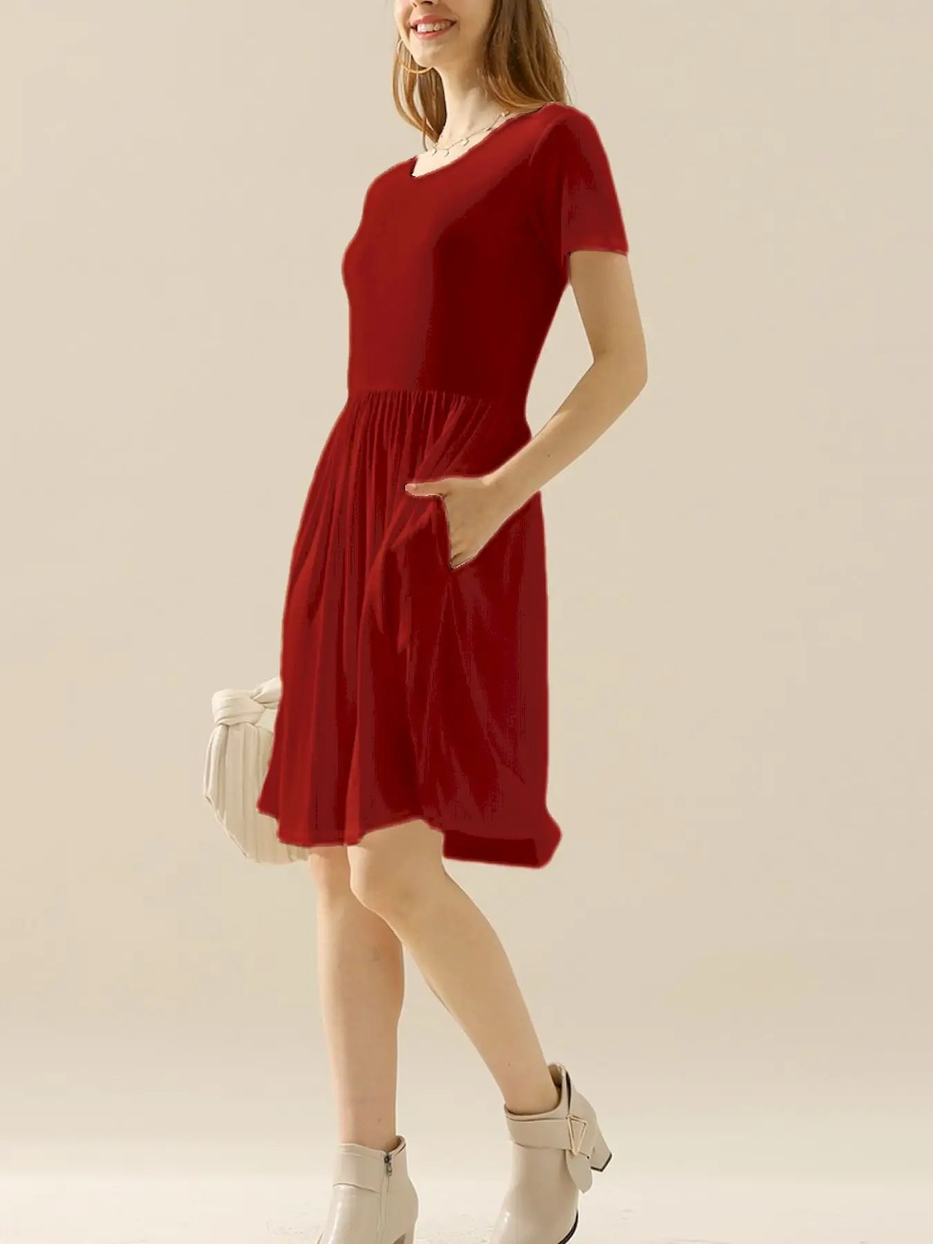 Women's Casual Dress With Pockets