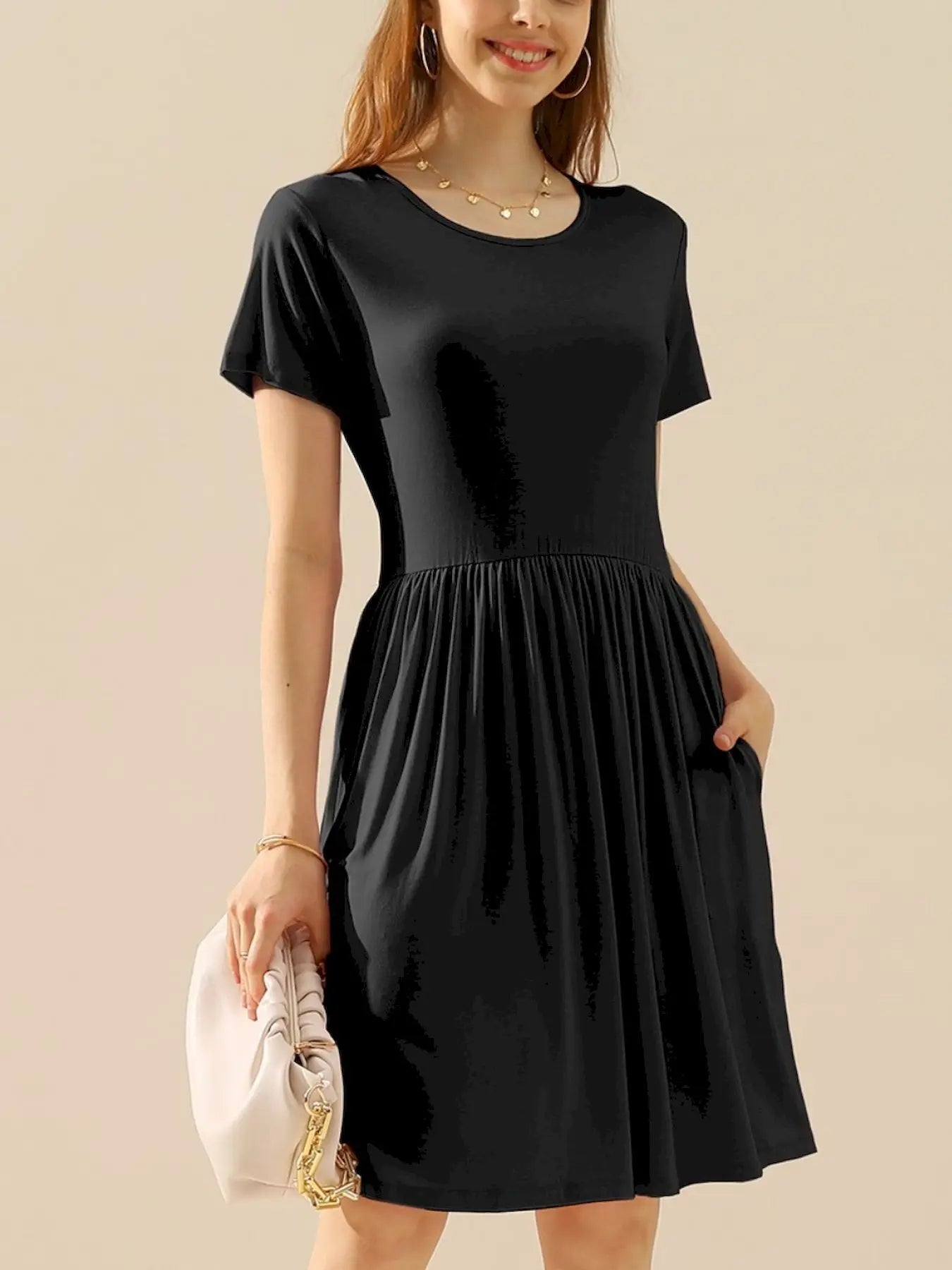 Women's Casual Dress With Pockets