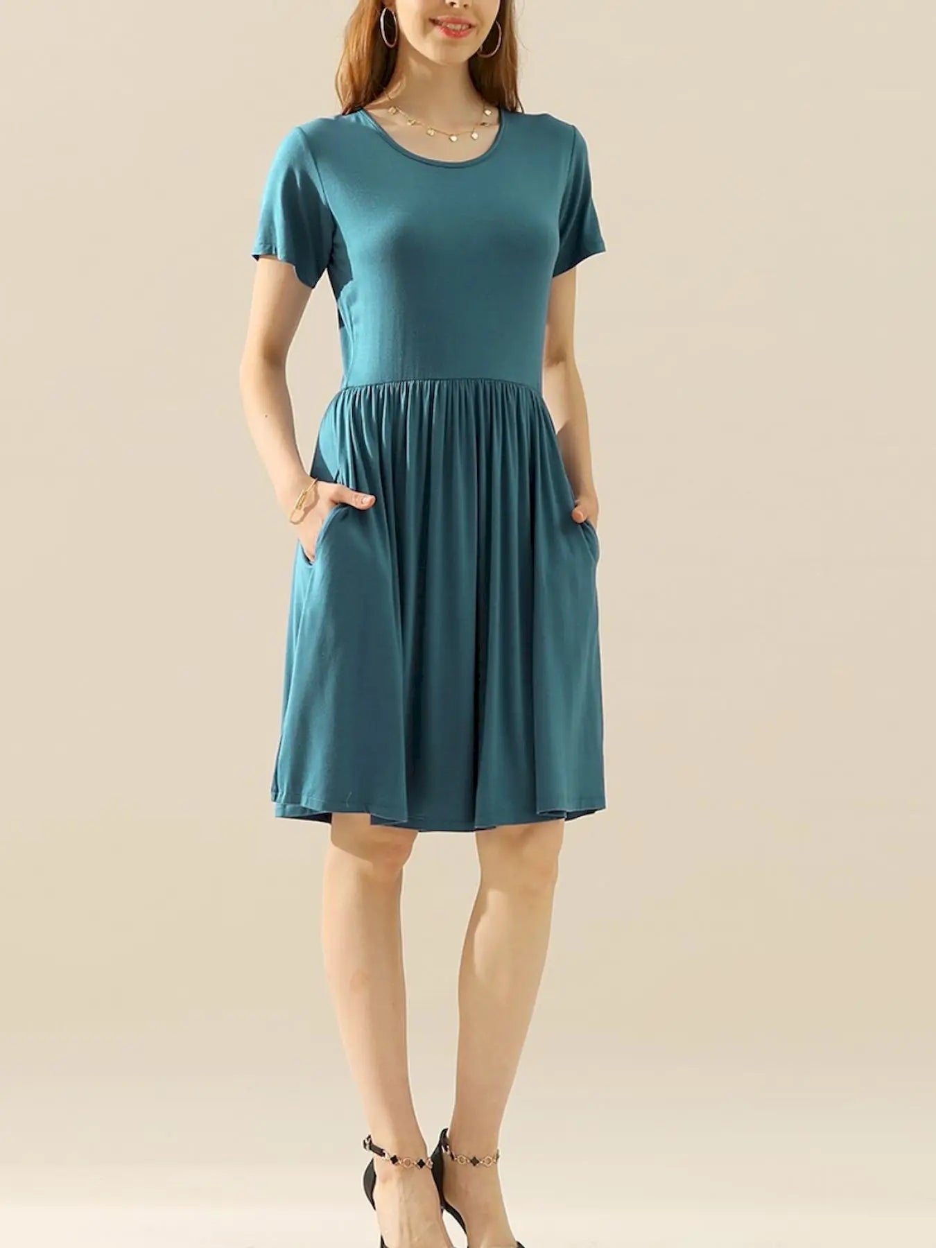 Women's Casual Dress With Pockets