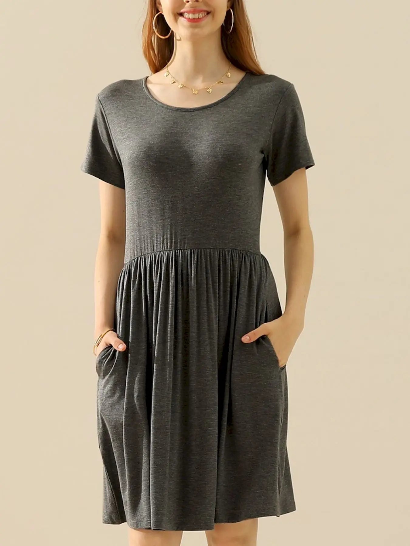 Women's Casual Dress With Pockets