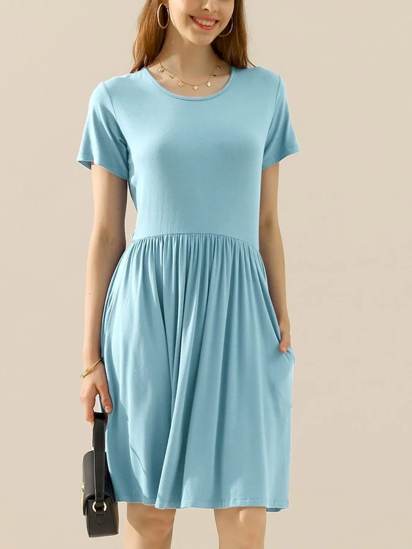 Women's Casual Dress With Pockets