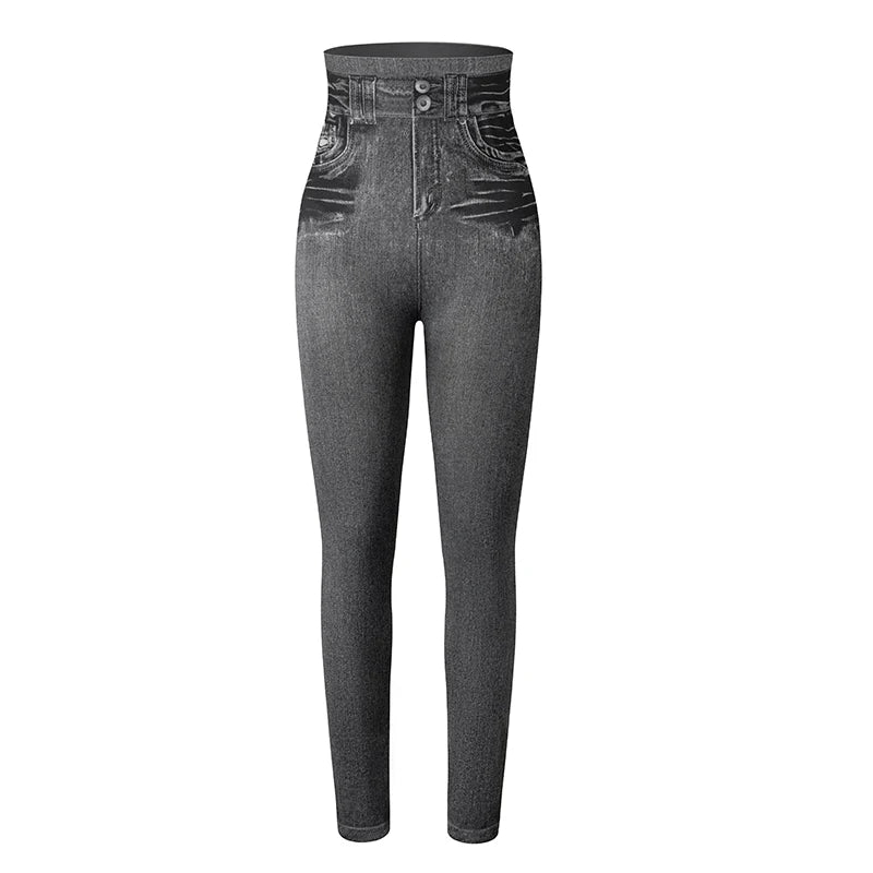 Faux Jeans Leggings