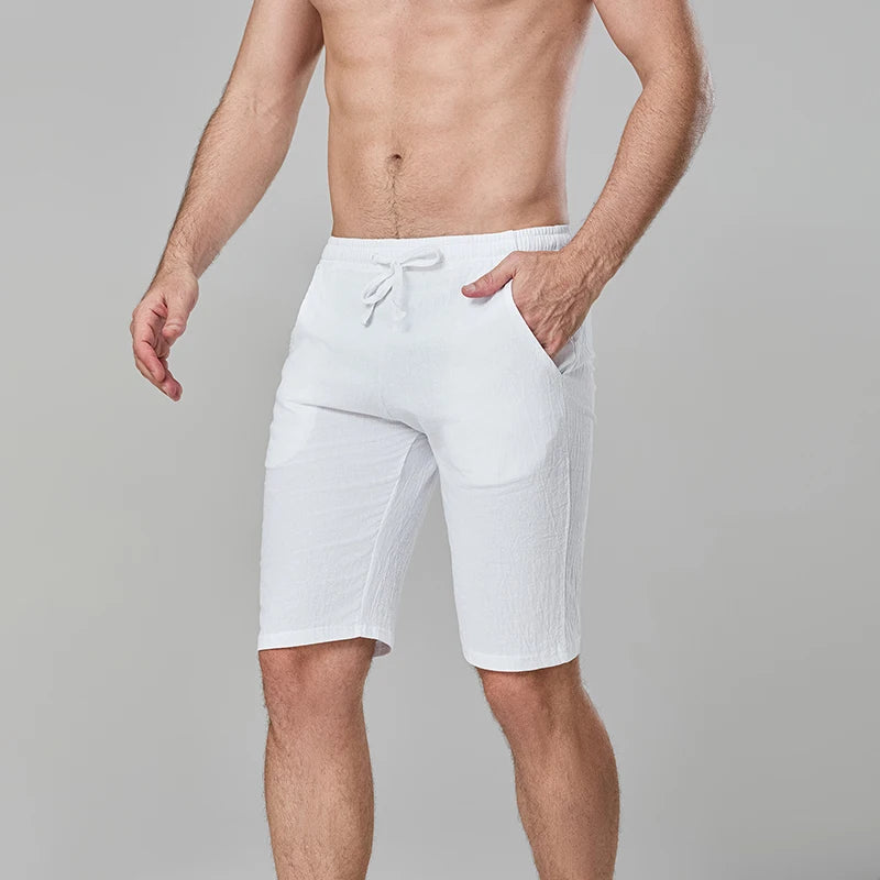 Mens Stylish Solid Color Casual Shorts